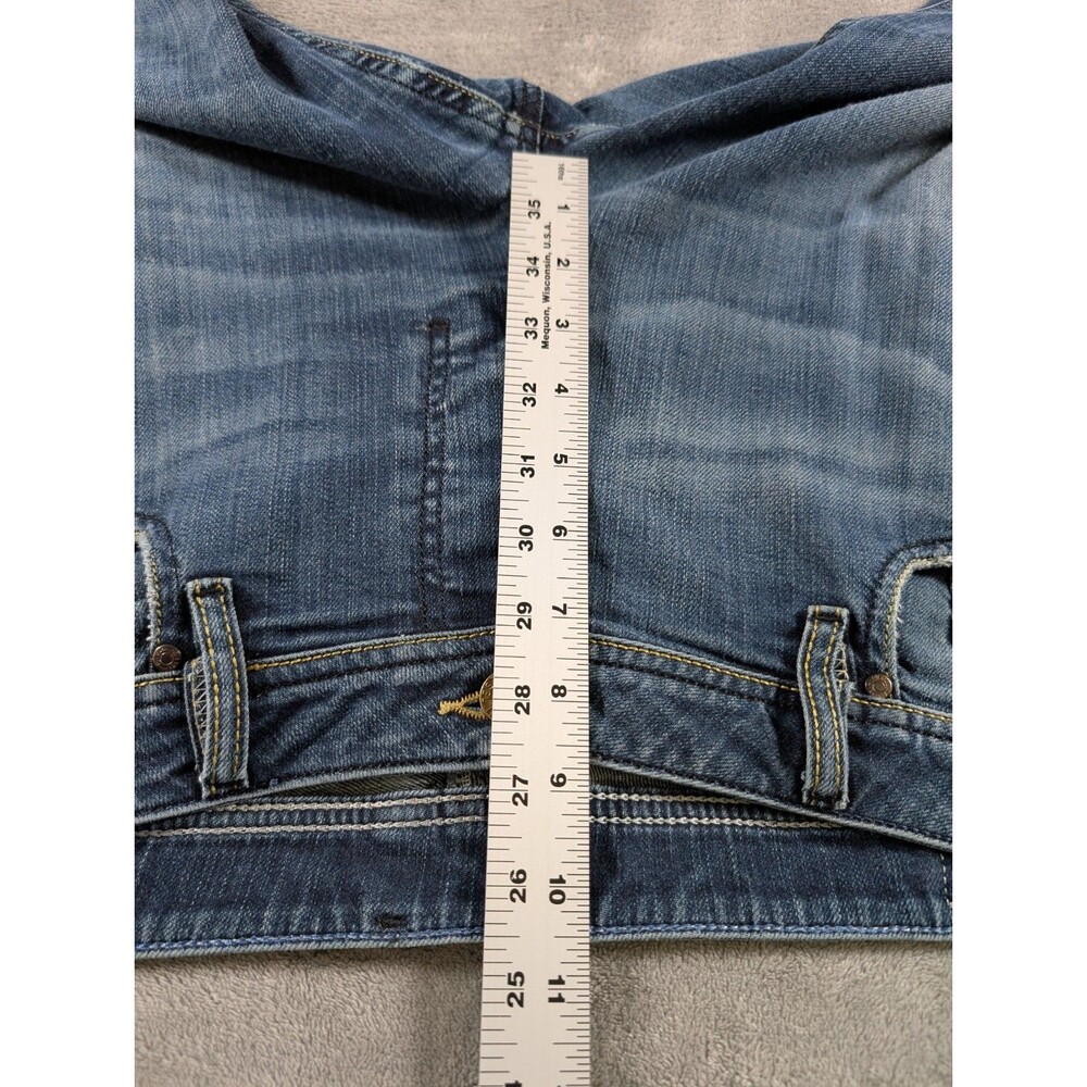 Diesel Zathan Bootcut Jeans Men’s 34x32 Blue Denim Distressed Ripped - Picture 12 of 14
